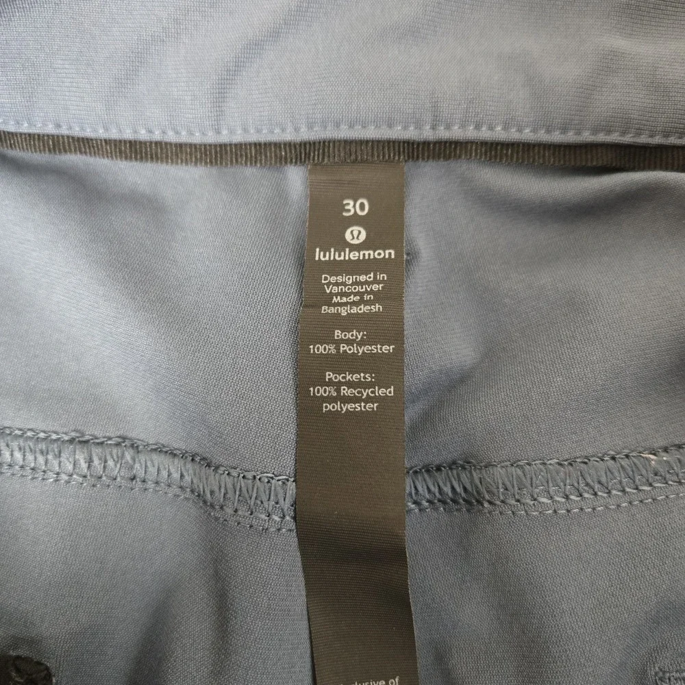 Lululemon ABC Classic-Fit Pants Mens 30x31 Warpstreme Chino Work Blue M5967S